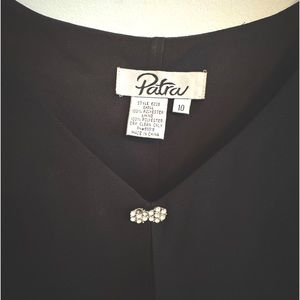 Black Sheath Dress with layers of chiffon Size 10